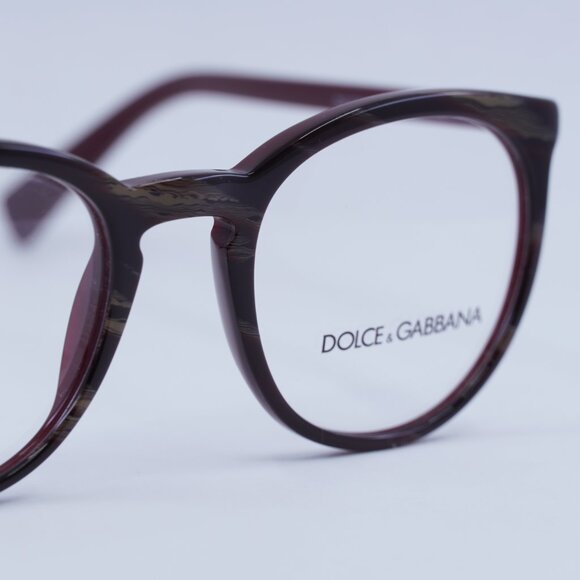 🕶️ New Dolce & Gabbana DG3269 3093 Eyeglasses - Bordeaux Frame 49mm - Picture 10 of 11
